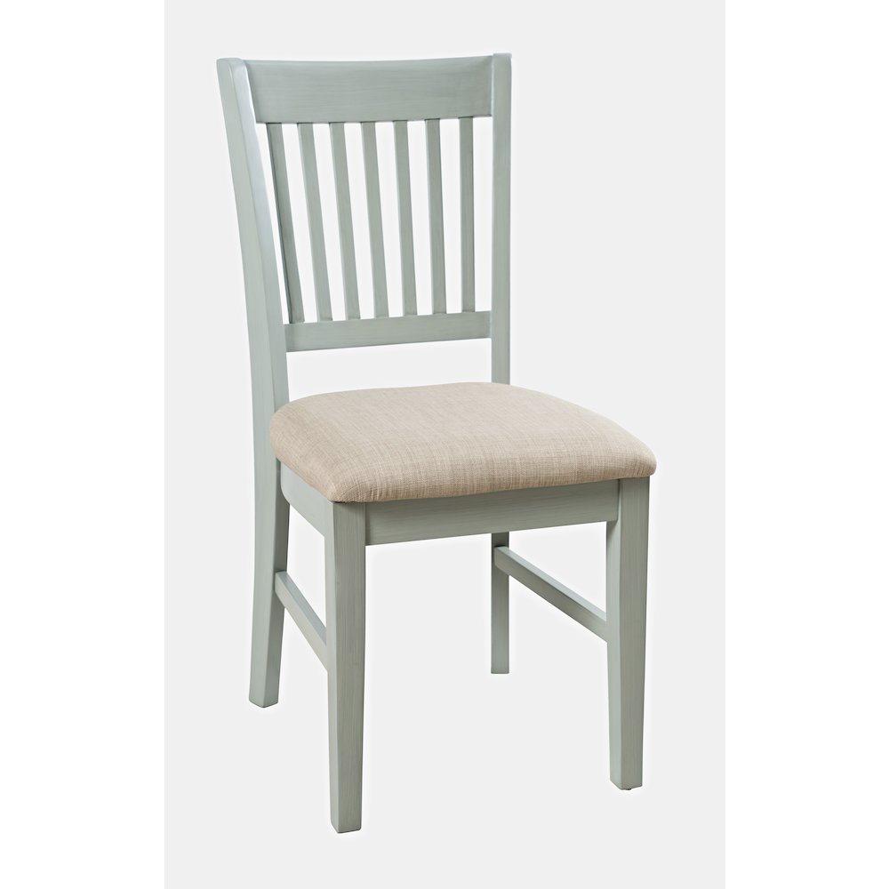 Craftsman Slat-Back Upholstered Desk Chair. Picture 3