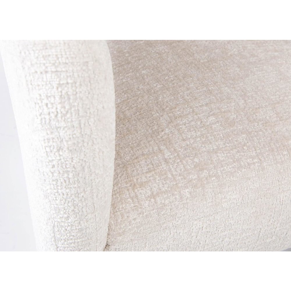 Gwen Modern Luxury Jacquard Fabric Sculpture Armchair - Set of 6. Picture 5