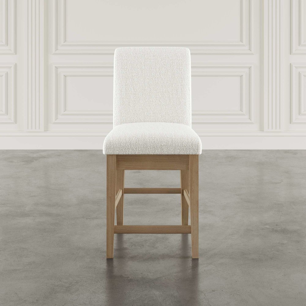 Sequoia Modern Rustic Solid Wood Upholstered Parsons Counter Stool (Set of 2). Picture 8