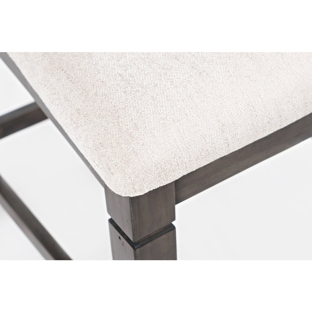 Lincoln Square Contemporary Upholstered Ladderback Stool (Set of 2). Picture 4