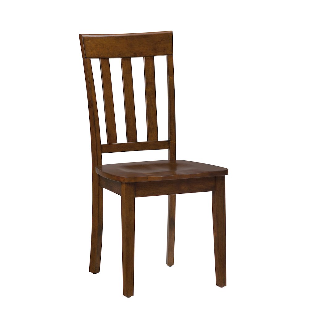 Simplicity Solid Wood Classic Slat Back Dining Chair (Set of 2). Picture 3