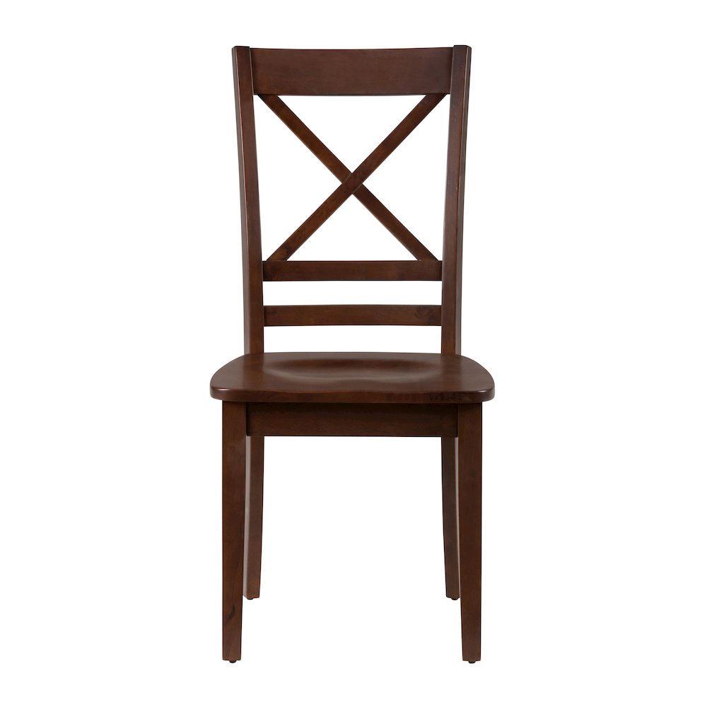 Simplicity Solid Wood Classic Cross-Back Dining Chair (Set of 2). Picture 1
