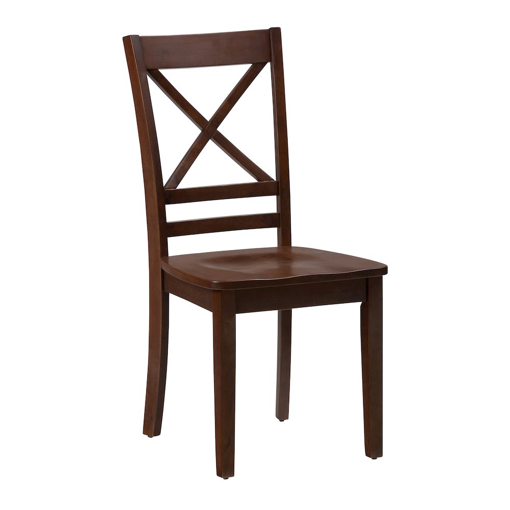 Simplicity Solid Wood Classic Cross-Back Dining Chair (Set of 2). Picture 3