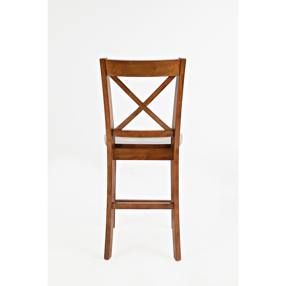 Simplicity Solid Wood Classic X-Back Counter Stool (Set of 2). Picture 6