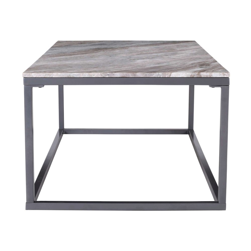 Wynn 48" Modern Luxe Solid Marble Coffee Table. Picture 6