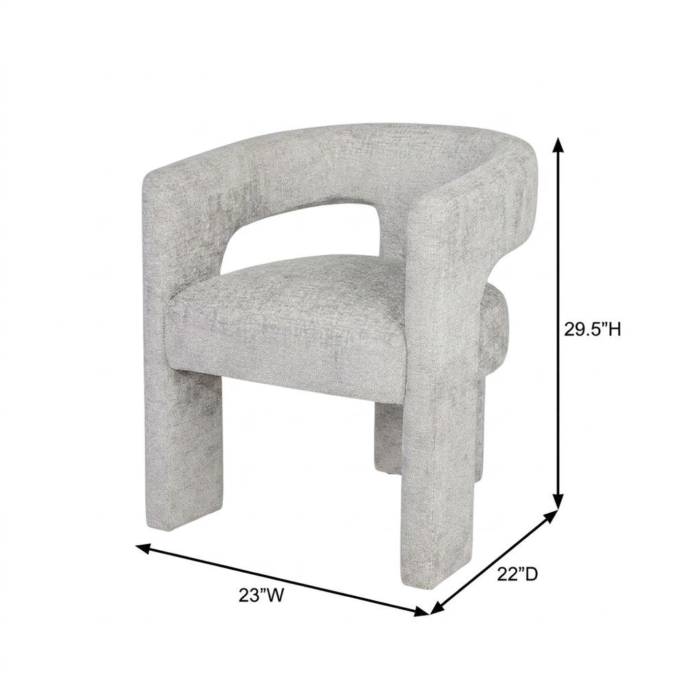 Modern Jacquard Counter Stool, Iron Frame, Grey, Single. Picture 5