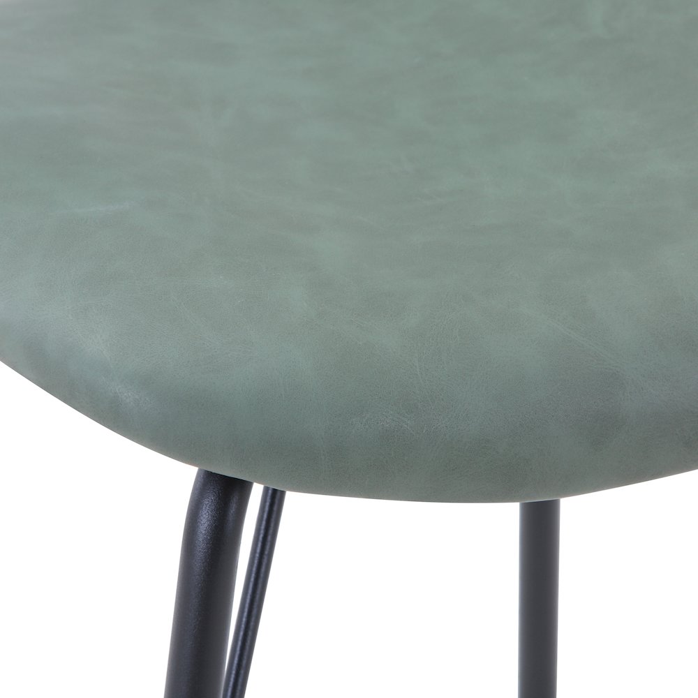 Contemporary Modern Faux Leather Split-Back Upholstered Dining Chair (Set of 2). Picture 3