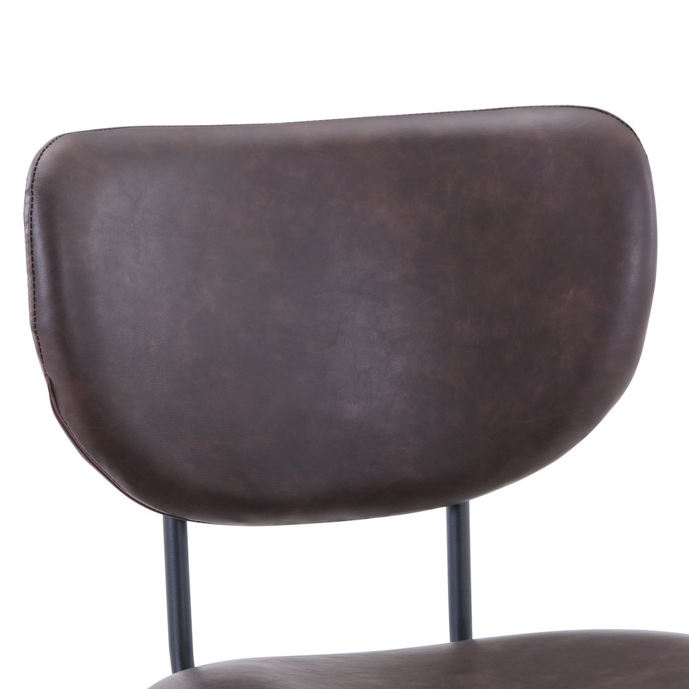 Modern Faux Leather Split-Back Upholstered Counter Height Barstool (Set of 2). Picture 3