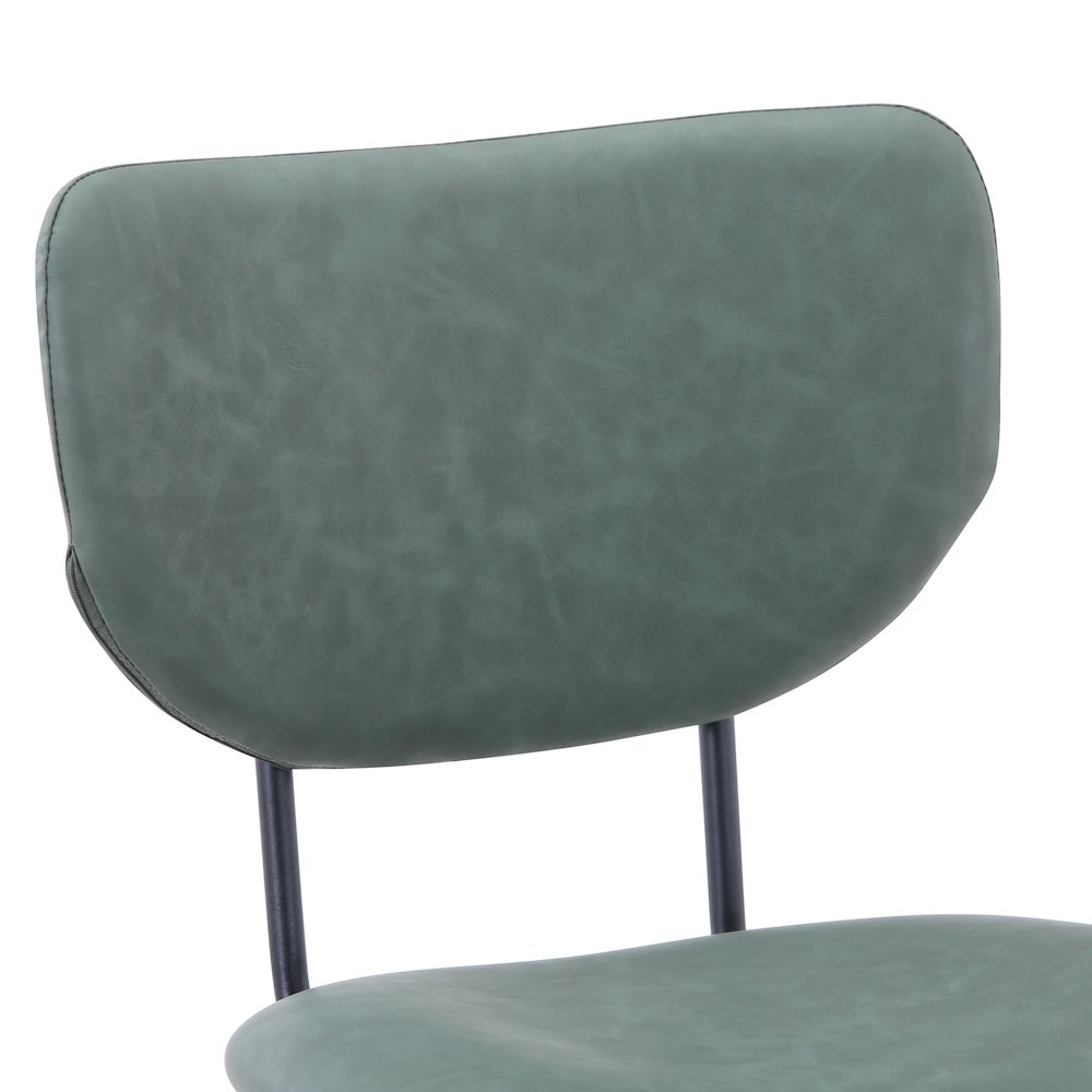 Modern Faux Leather Split-Back Upholstered Counter Height Barstool (Set of 2). Picture 3