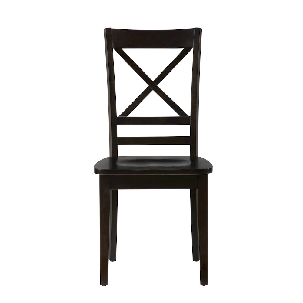 Simplicity Solid Wood Classic Cross-Back Dining Chair (Set of 2). Picture 1
