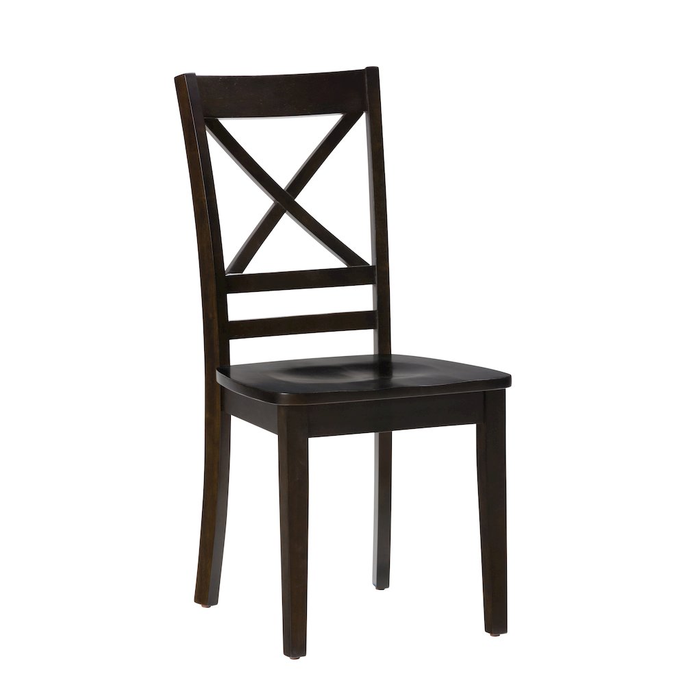 Simplicity Solid Wood Classic Cross-Back Dining Chair (Set of 2). Picture 2