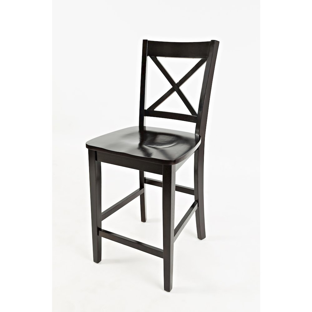 Simplicity Solid Wood Classic X-Back Counter Stool (Set of 2). Picture 3