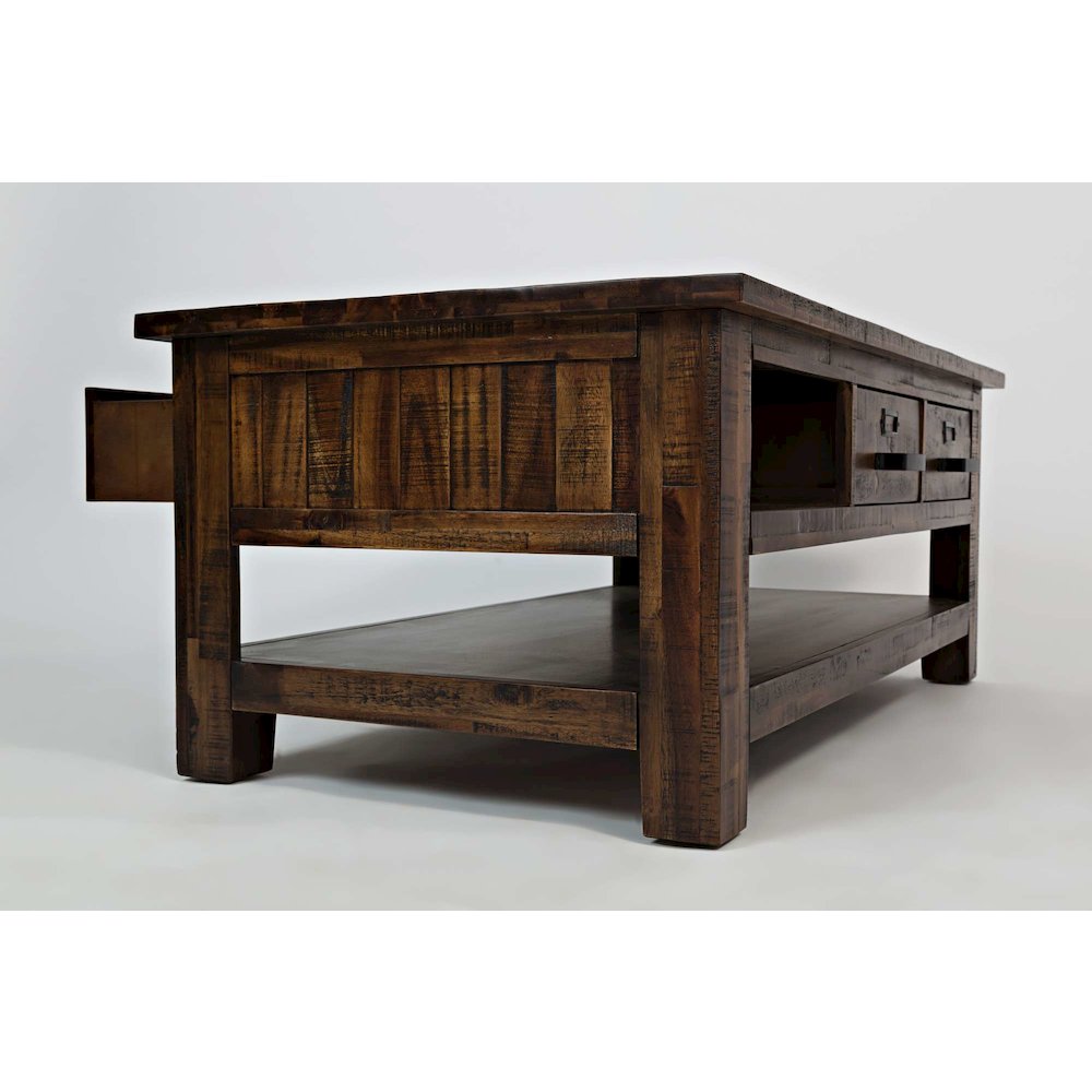 Cannon Valley Rustic Modern 3-Pc Living Room Coffee/End/Side Table Set. Picture 9