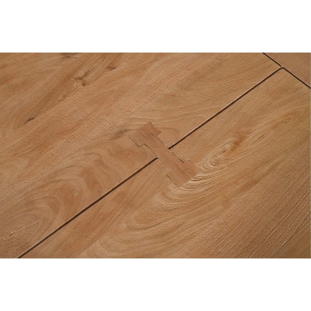 Sequoia 60" Square Rustic Solid Wood Butcher Block Pedestal Dining Table. Picture 4