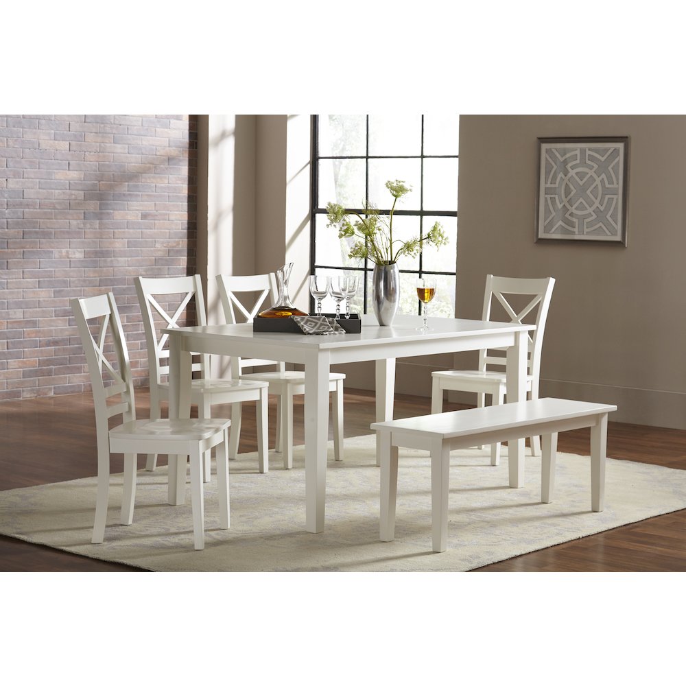 Simplicity Solid Wood Classic 60" Rectangle Dining Table. Picture 5