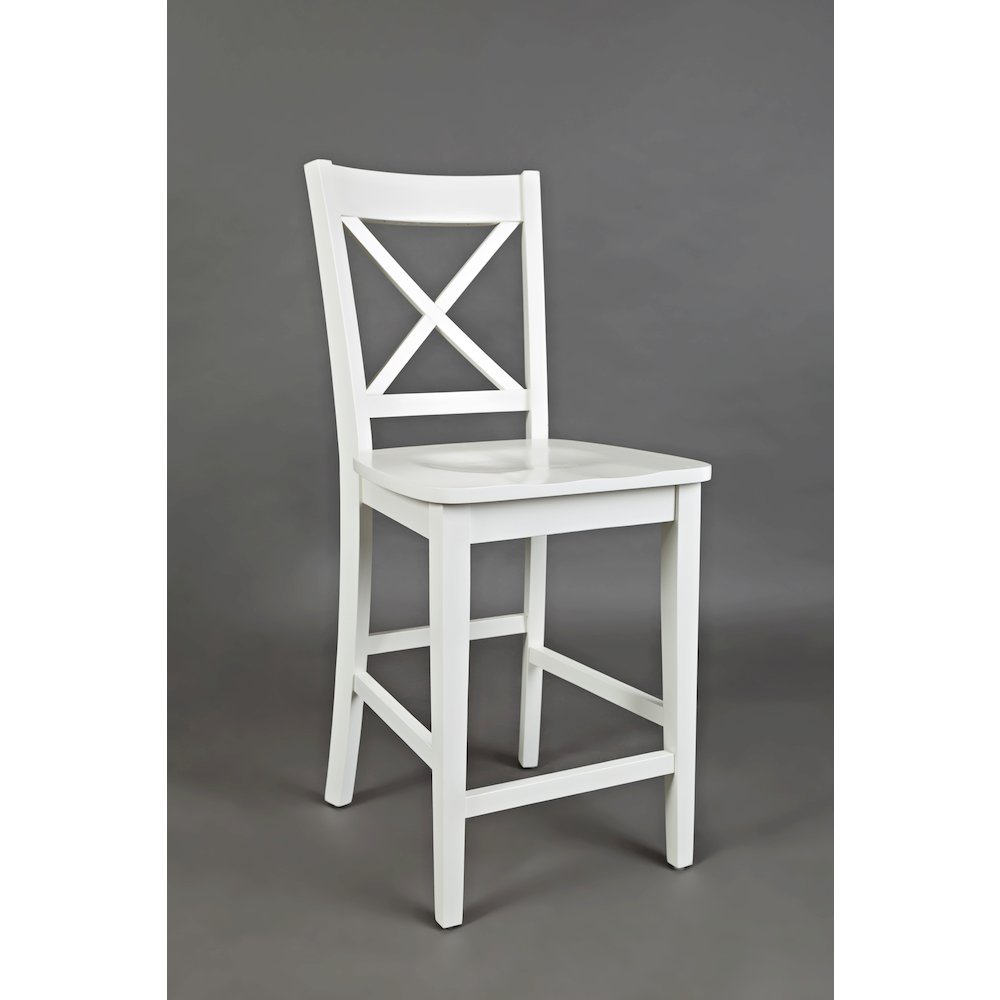 Simplicity Solid Wood Classic X-Back Counter Stool (Set of 2). Picture 5
