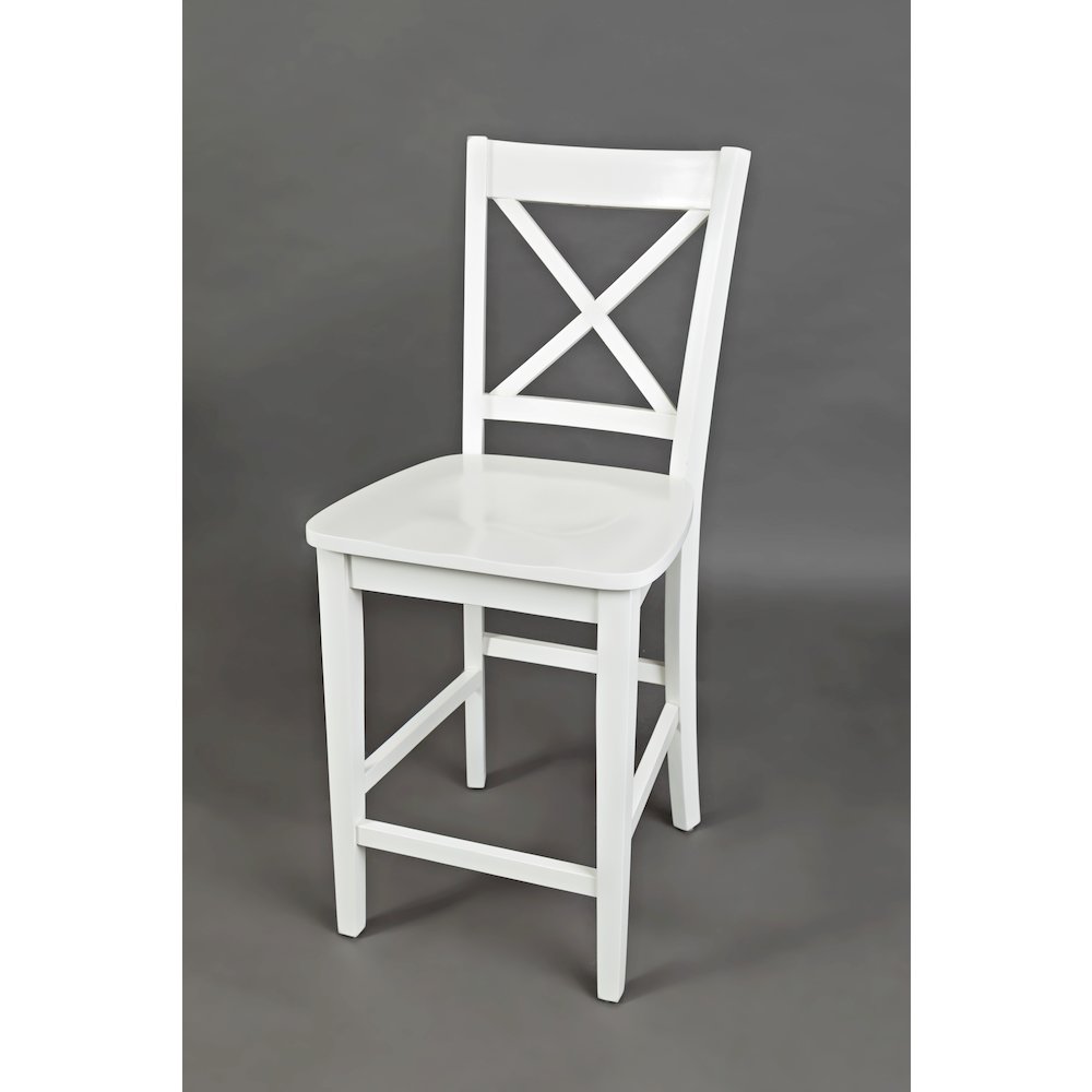 Simplicity Solid Wood Classic X-Back Counter Stool (Set of 2). Picture 4