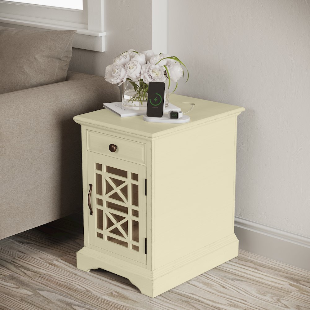 Craftsman USB Charging Chairside End Table. Picture 10