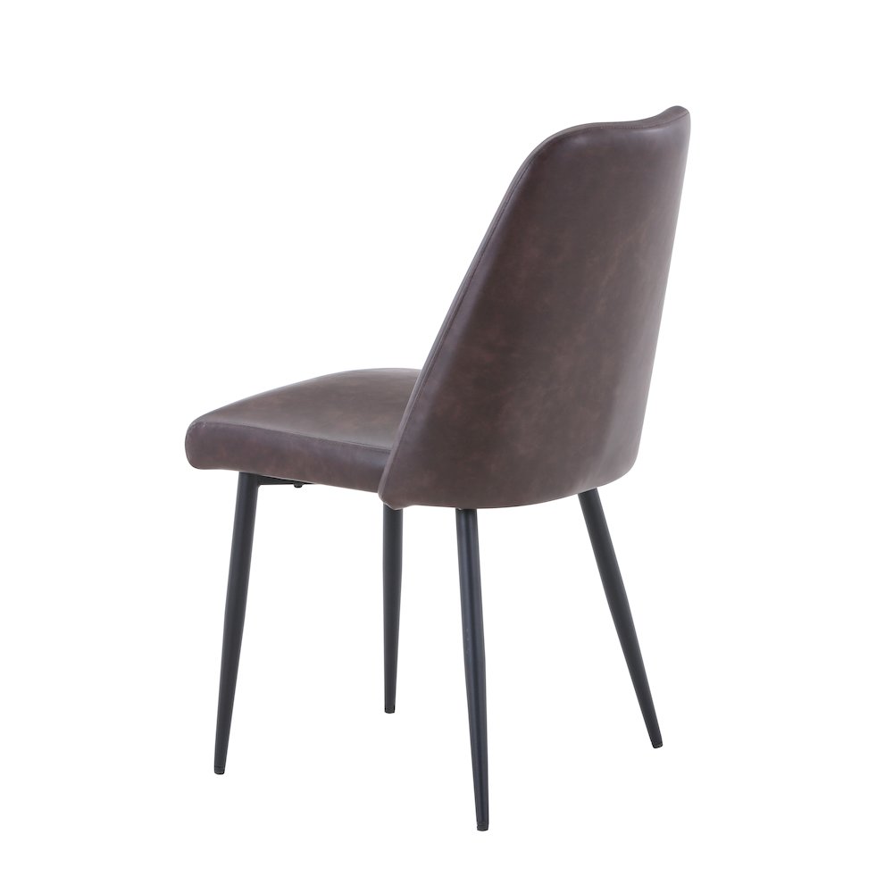 Seven Piece Solid Acacia Dining Set with Upholstered Mid-Century Modern Chairs. Picture 8