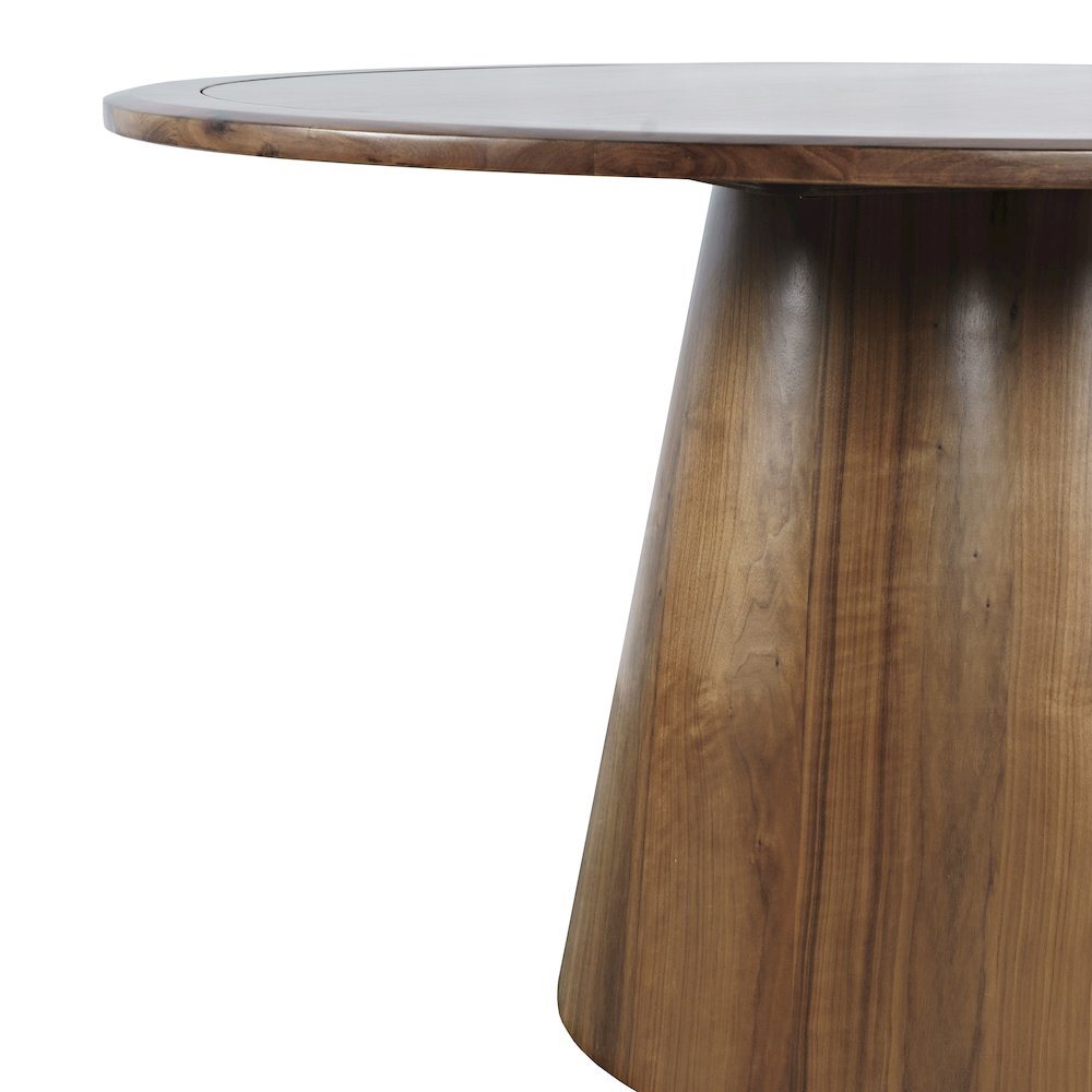 Nash Mid-Century Modern 50" Round Pedestal Dining Table. Picture 4