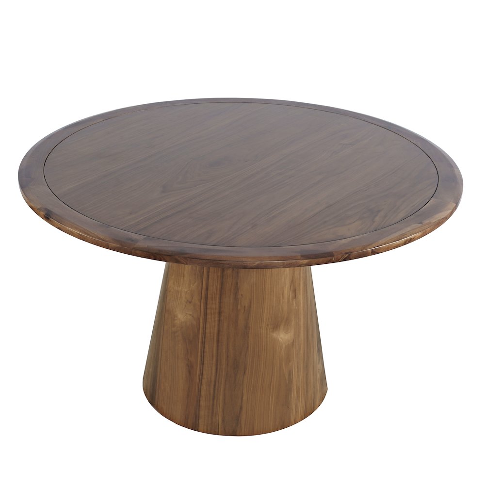 Nash Mid-Century Modern 50" Round Pedestal Dining Table. Picture 3