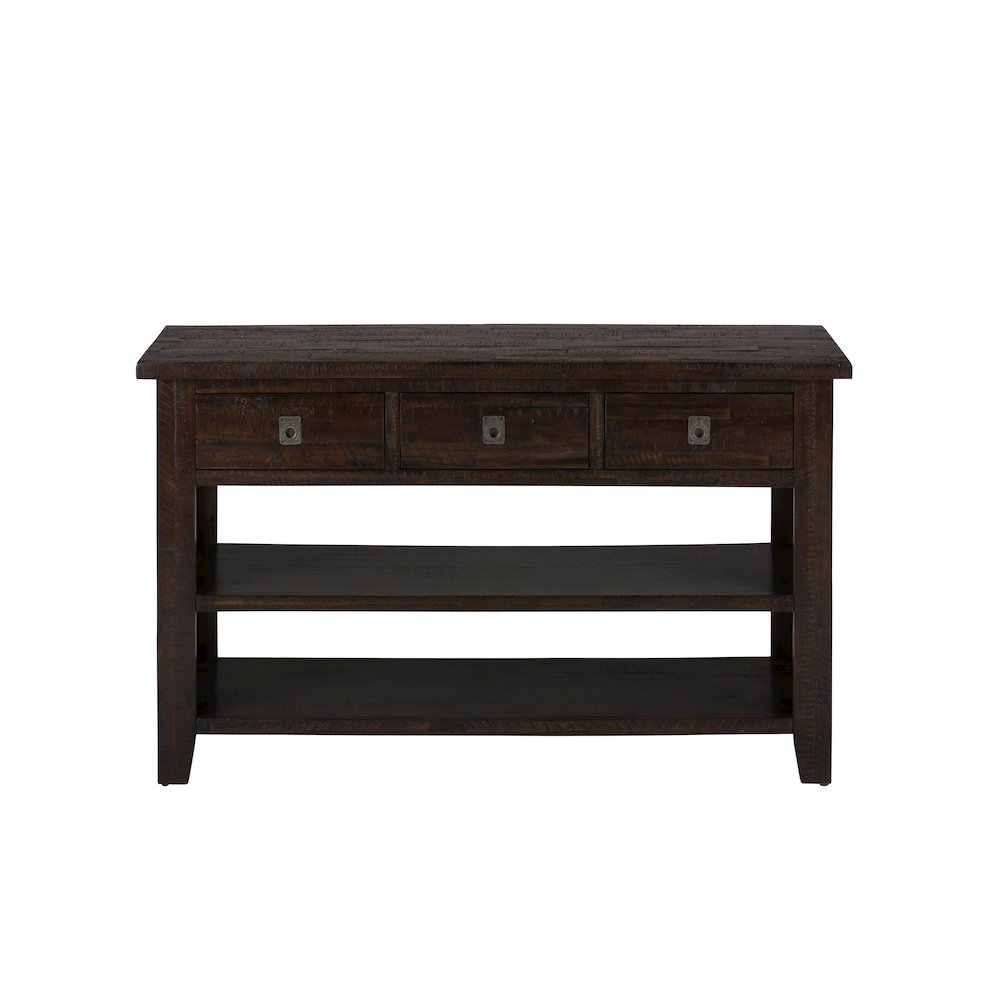 Kona Grove 50" Distressed Rustic Solid Wood Sofa Table. Picture 1