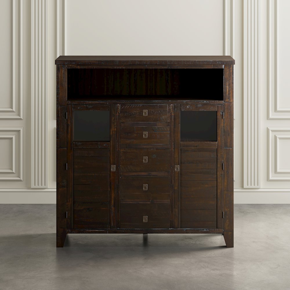 Kona Grove Distressed Rustic Solid Acacia Cabinet. Picture 5