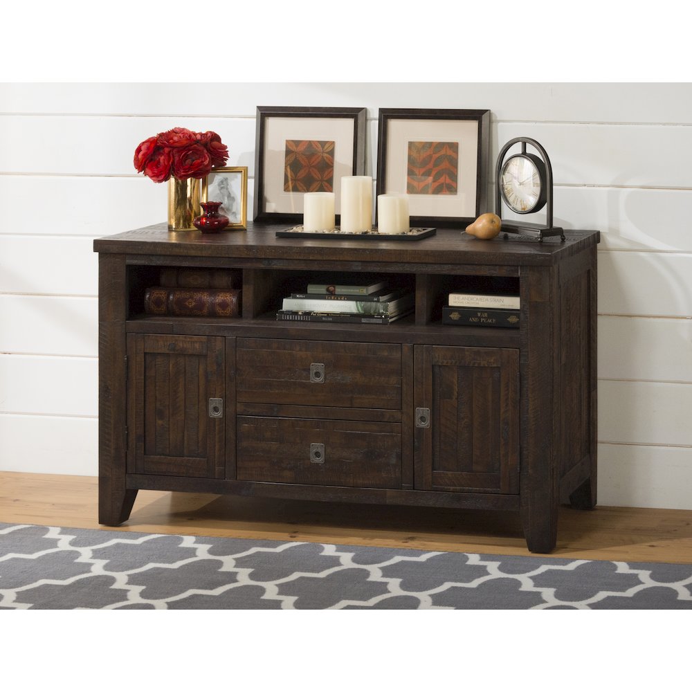 Kona Grove Distressed Rustic Solid Wood 50" Media Unit. Picture 2