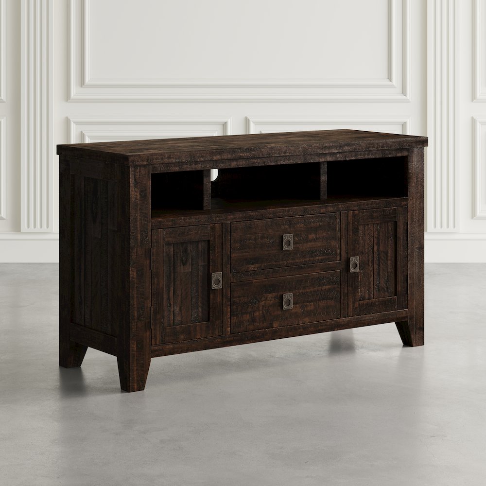 Kona Grove Distressed Rustic Solid Wood 50" Media Unit. Picture 5