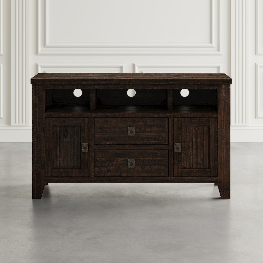 Kona Grove Distressed Rustic Solid Wood 50" Media Unit. Picture 4