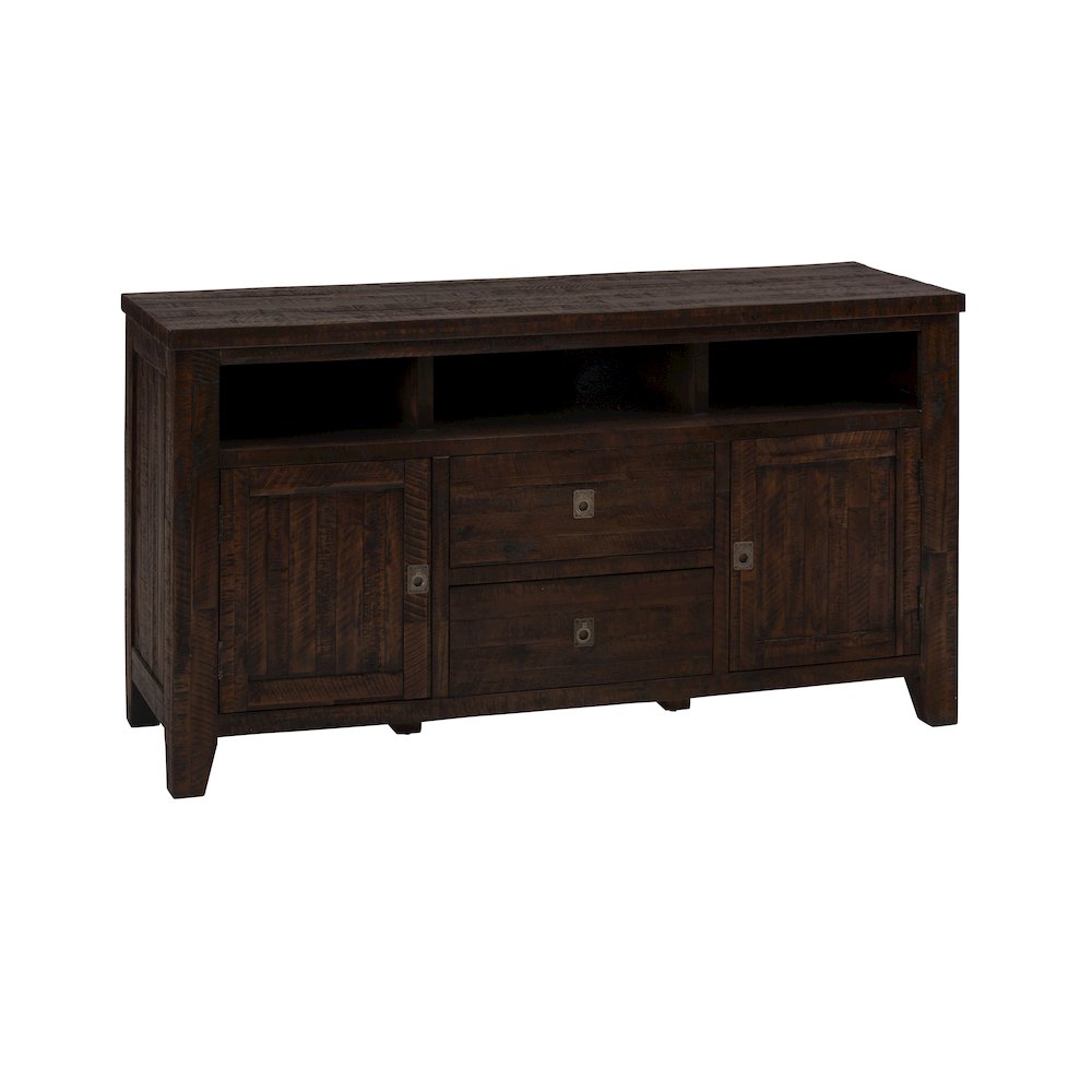 Kona Grove Distressed Rustic Solid Wood 60" Media Unit. Picture 3