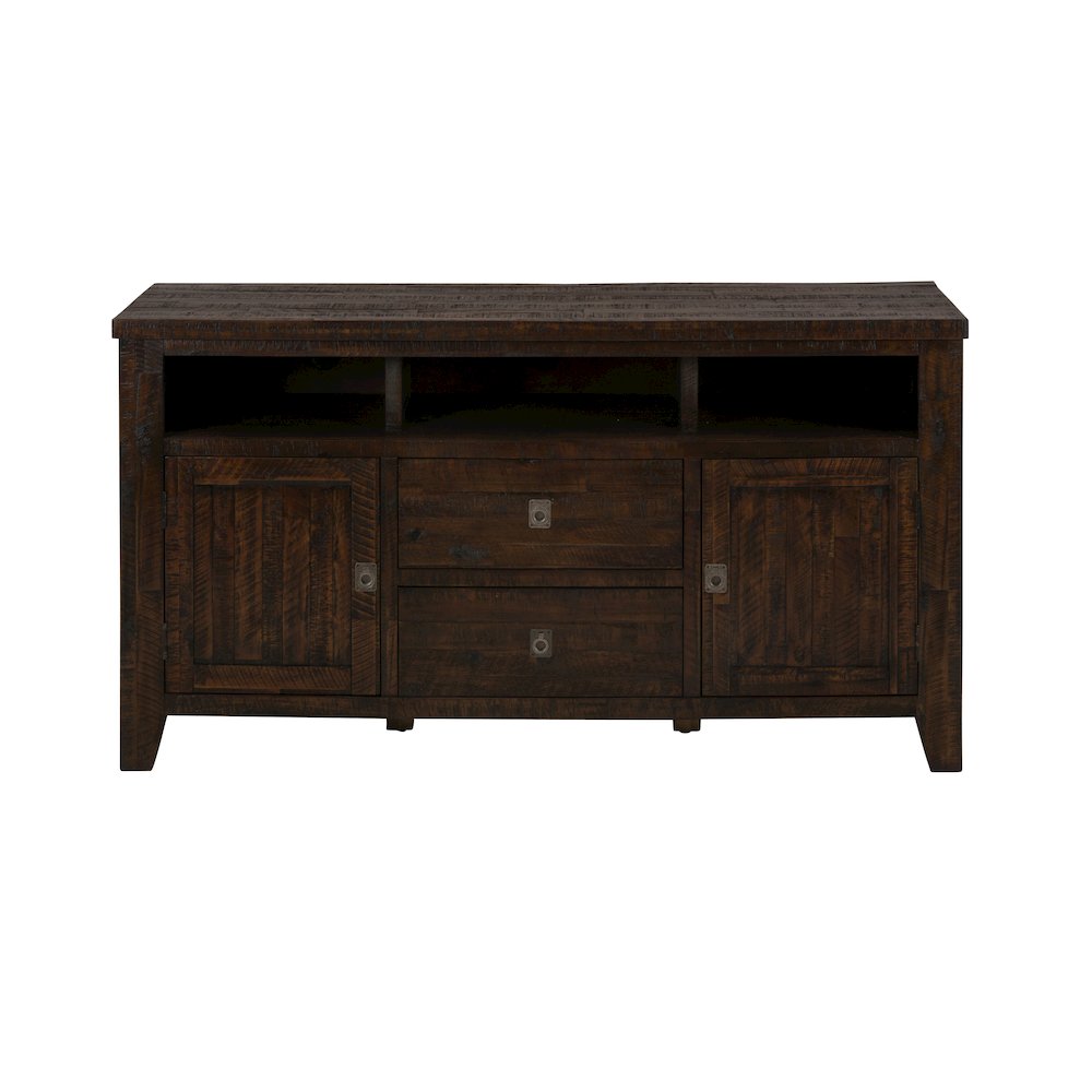 Kona Grove Distressed Rustic Solid Wood 60" Media Unit. Picture 1