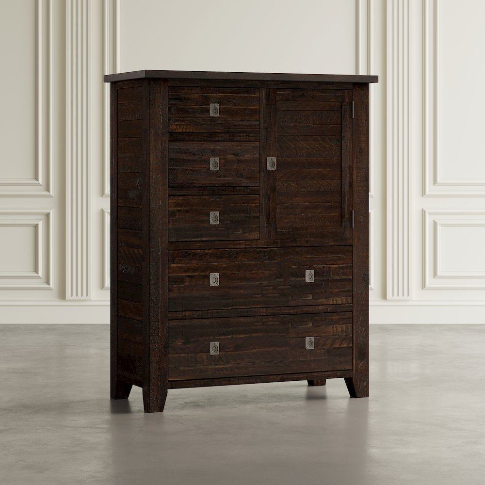 Kona Grove Distressed Rustic Solid Acacia Chest of Drawers. Picture 9