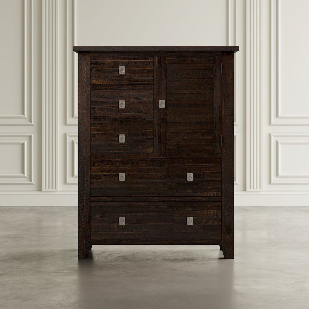 Kona Grove Distressed Rustic Solid Acacia Chest of Drawers. Picture 8