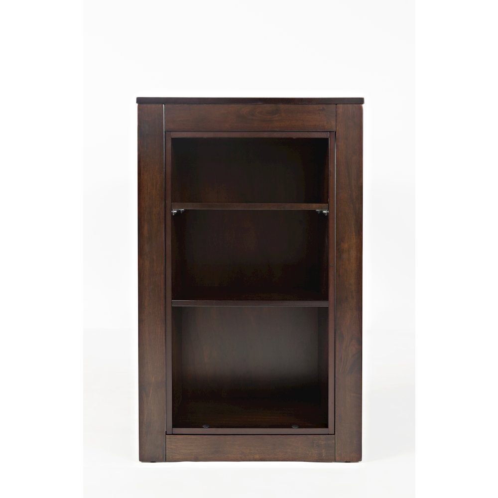 Tribeca Counter Height 48" Contemporary Dining Table with Built-In Shelving. Picture 6