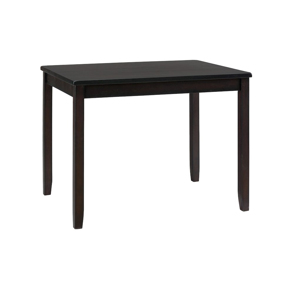 Five Piece Counter Height Dining Set - Table and 4 Faux Leather Stools. Picture 5
