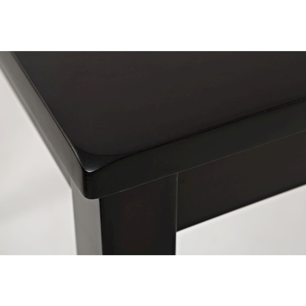 Five Piece Counter Height Dining Set - Table and 4 Faux Leather Stools. Picture 3