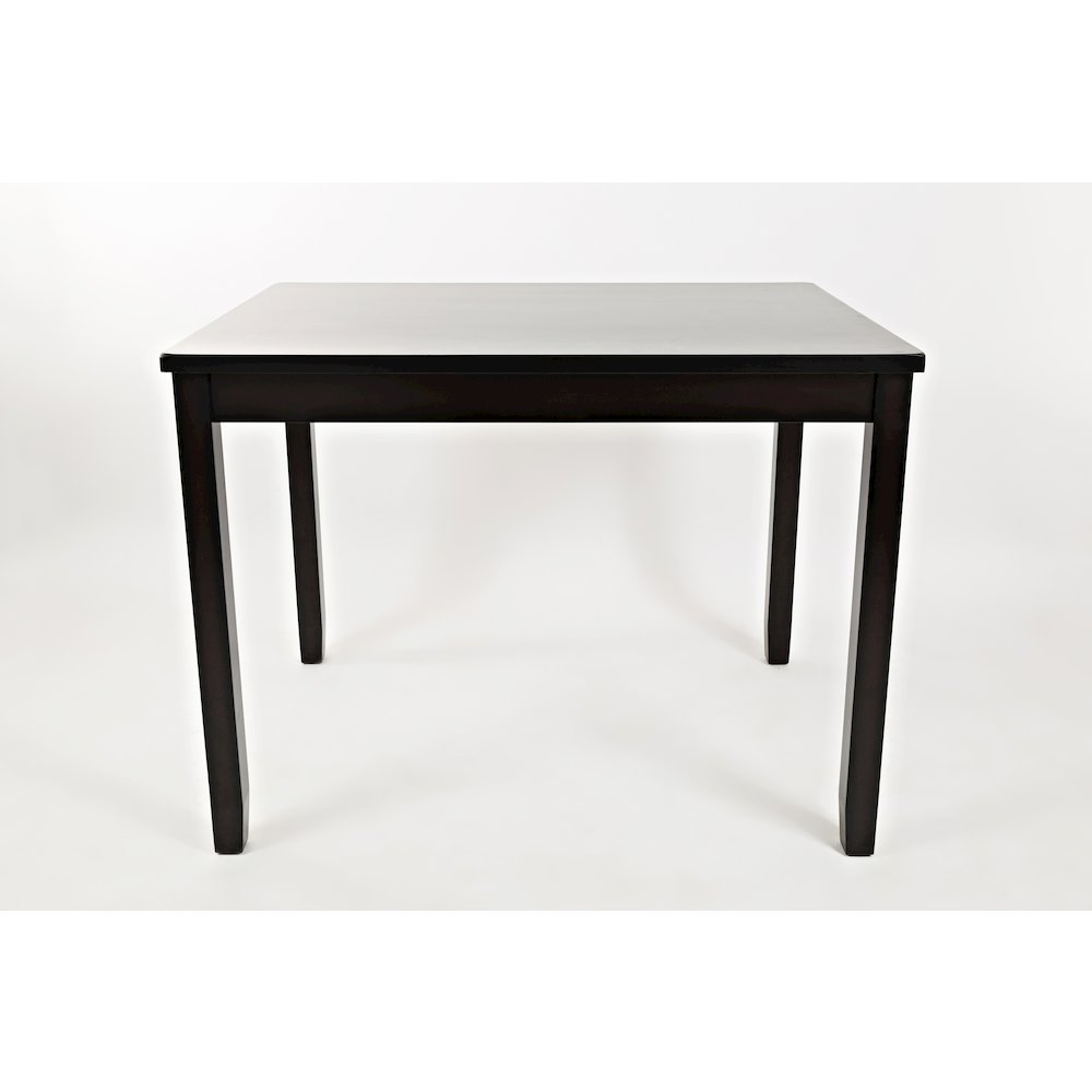 Five Piece Counter Height Dining Set - Table and 4 Faux Leather Stools. Picture 4