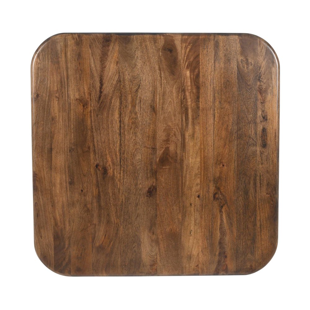 Mandara Global Modern 44" Square Solid Wood Coffee Table. Picture 7