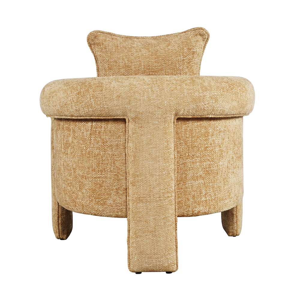 Adley Modern Upholstered Vintage Accent Armchair with Pillow. Picture 6