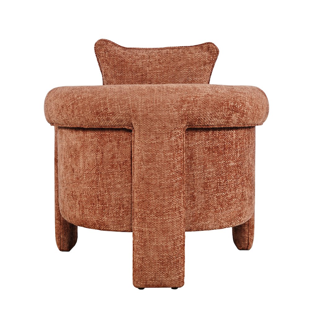 Adley Modern Upholstered Vintage Accent Armchair with Pillow. Picture 6