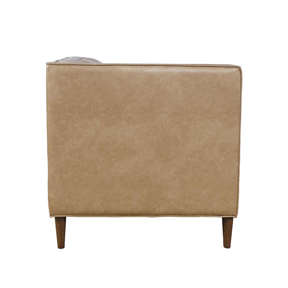 Ruston Modern Banquette Faux Leather Sectional Corner Wedge Seating. Picture 3