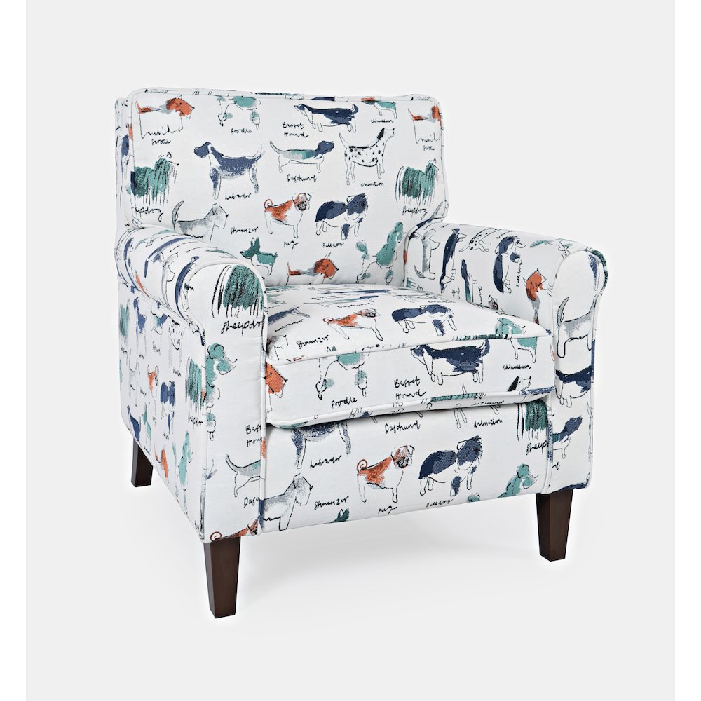 Baxter Puppy Upholstered Classic Traditional Accent Chair. Picture 4