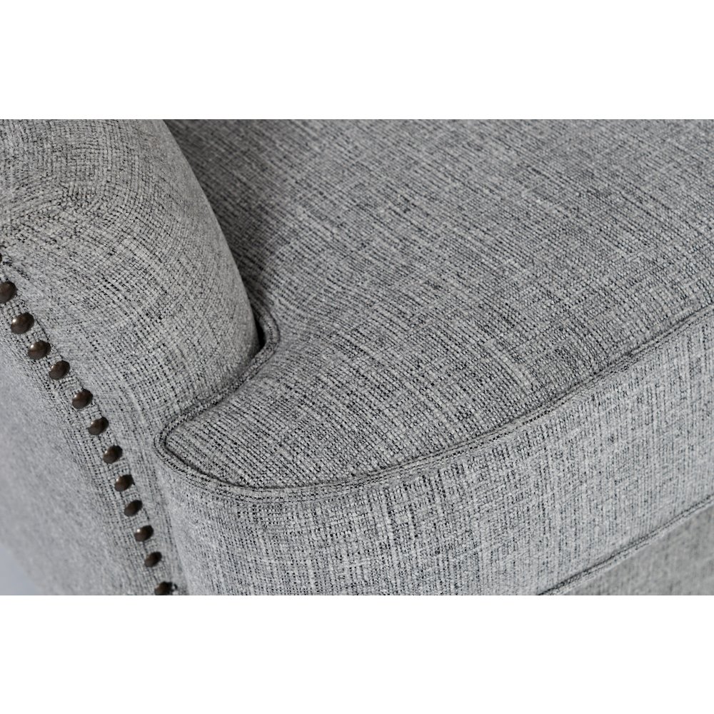 Bryson Transitional Upholstered Accent Chair with Nailhead Trim. Picture 5