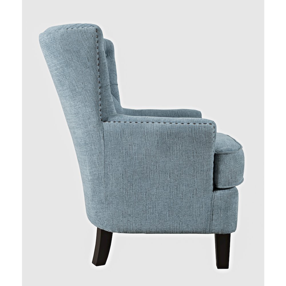 Bryson Transitional Upholstered Accent Chair with Nailhead Trim. Picture 5