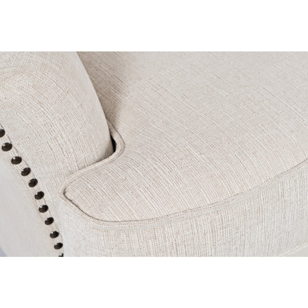 Bryson Transitional Upholstered Accent Chair with Nailhead Trim. Picture 4