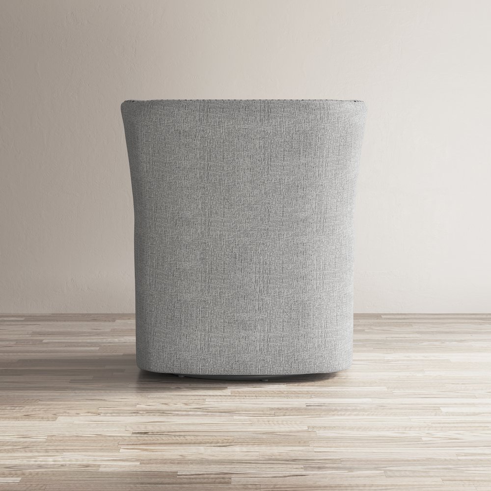 Bryson Transitional Upholstered Swivel Chair with Nailhead Trim. Picture 7