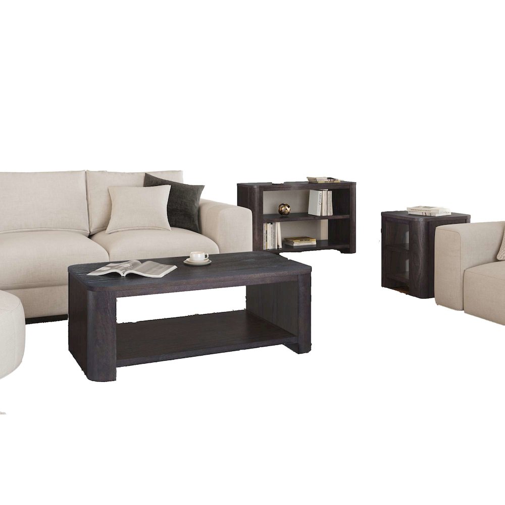 Janzen Three Piece Contemporary Modern Living Room Occasional Table Set. Picture 3