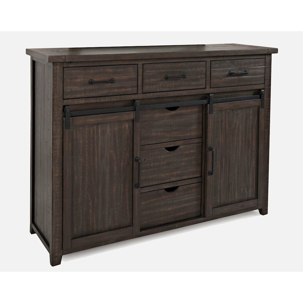 Madison County Rustic Reclaimed Pine Farmhouse Door Dresser. Picture 3
