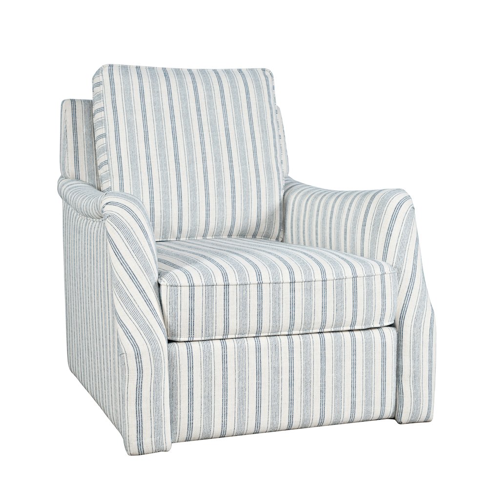 Kennedy Carter Contemporary Upholstered Pattern Swivel Accent Chair. Picture 3